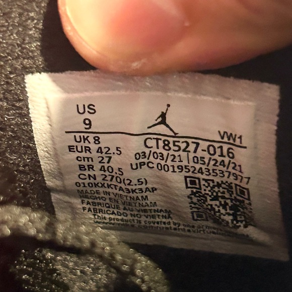 Jordan 4 Retro Red Thunder size 9 CT8527-016 2022 VNDS - Picture 9 of 9